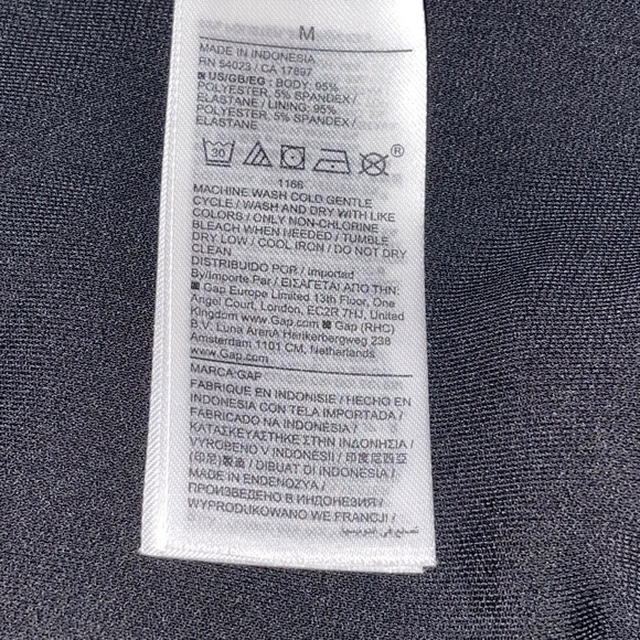 NWT Gap x Cult Gaia Gold Chain Cropped Black Tank - Picture 10 of 11